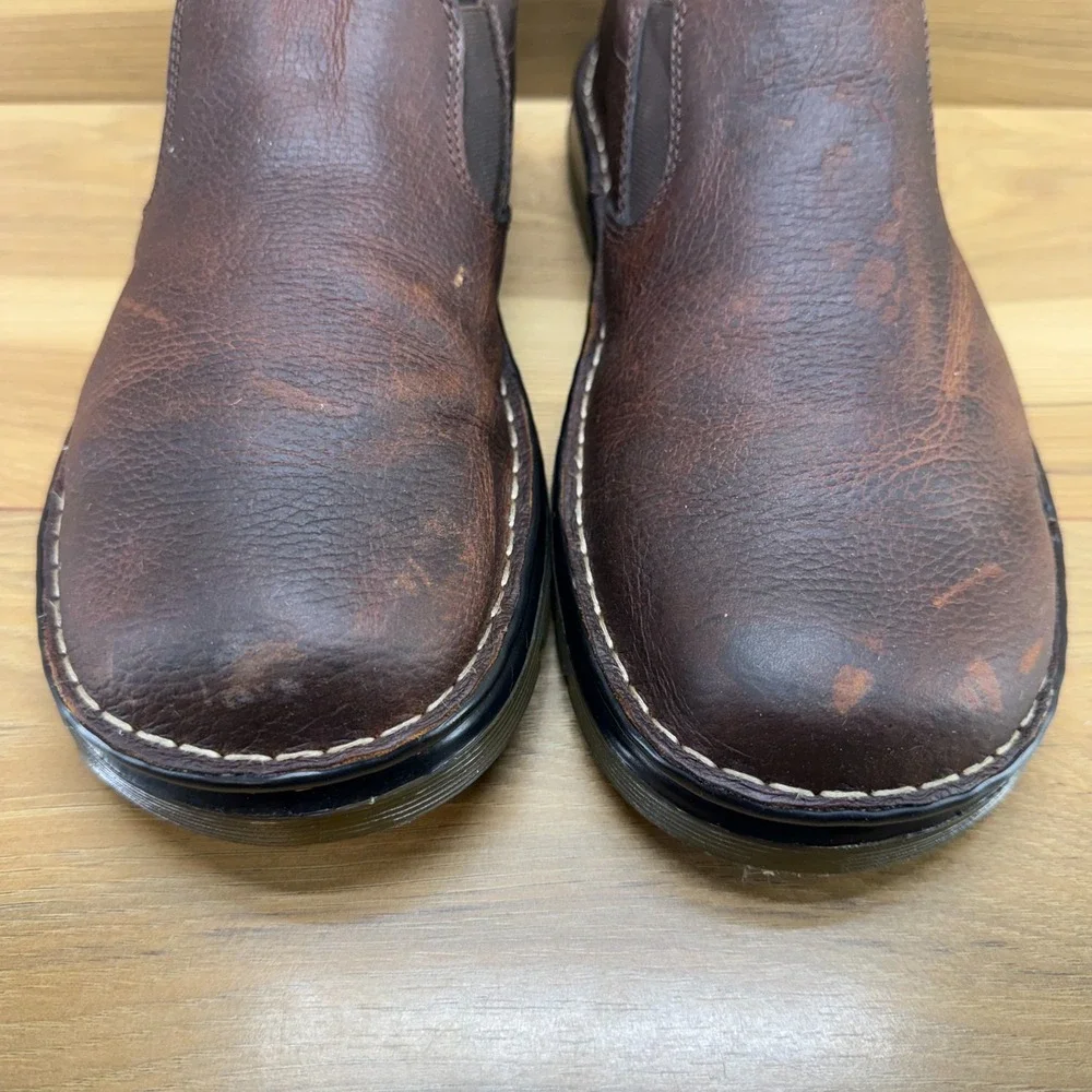 Dr Martens Bryce Slip On Mens 10 Brown Tumbled‎ Leather Business Casual Travel